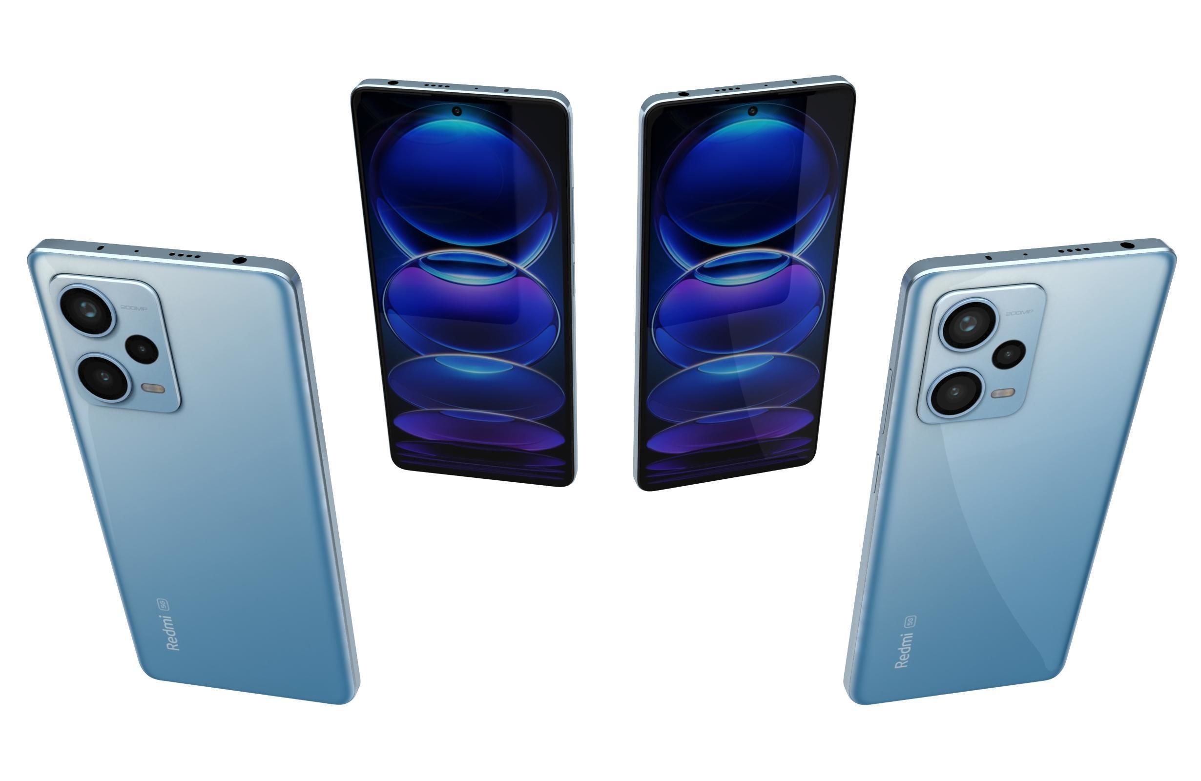 Xiaomi Redmi Note 12 Pro Plus Blue 3D model_4