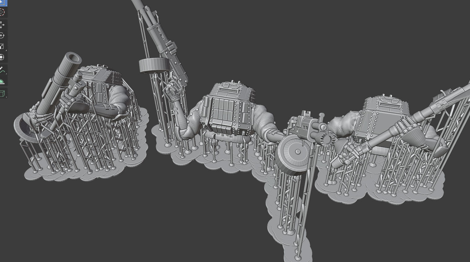 Lancer RPG NPC Medium Mech Pack - Hulker 3D print model_4