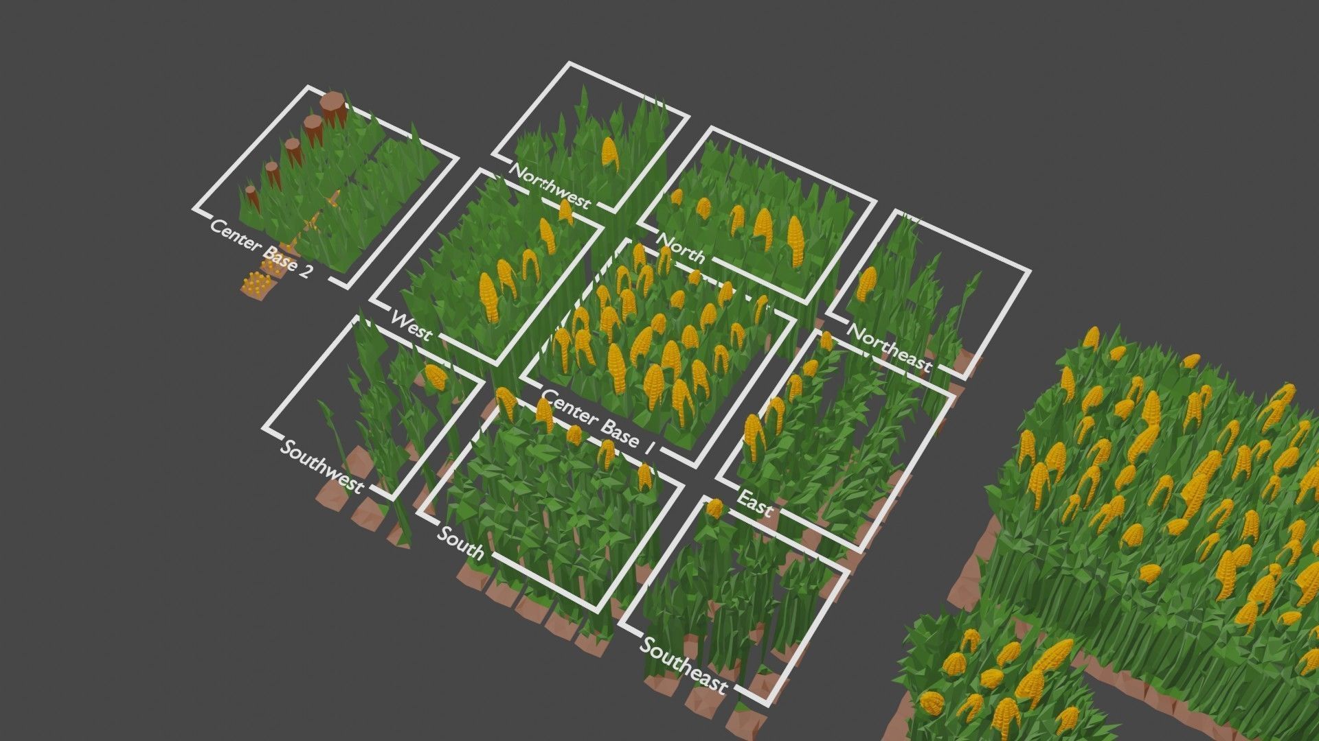Corn Field 3D print model_8