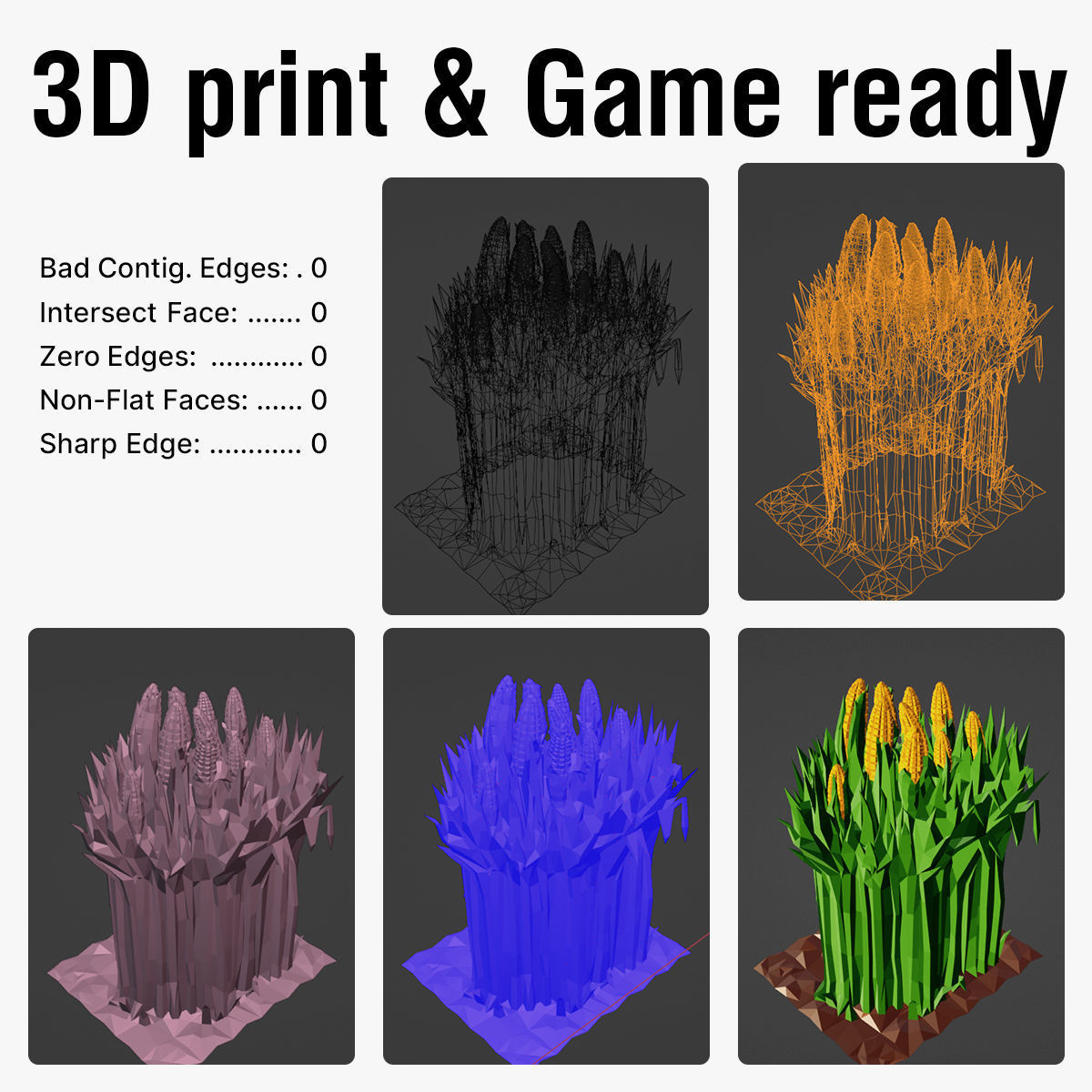 Corn Field 3D print model_2