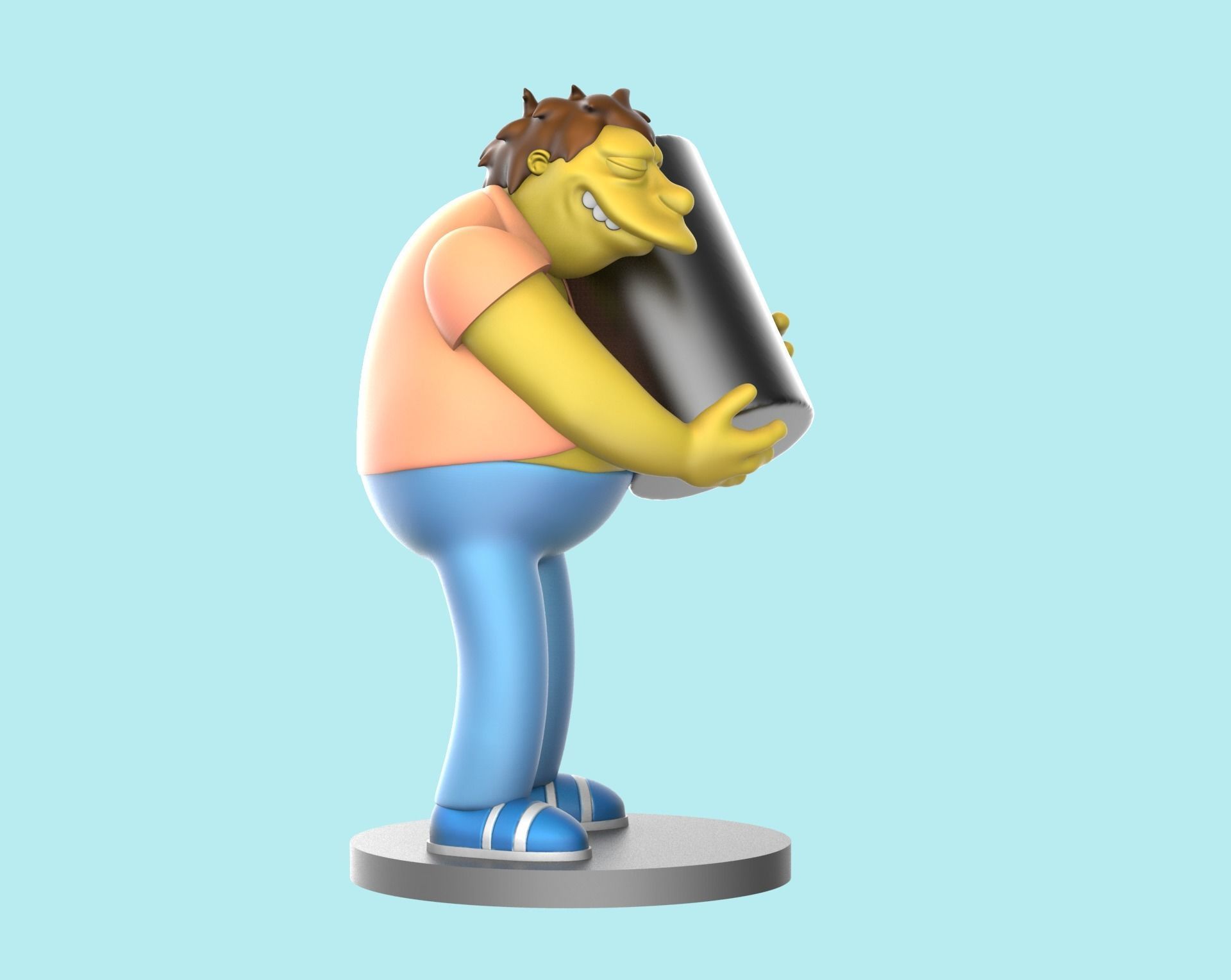 Barney The Simpsons Beer Stand 3D model 3D printable CGTrader