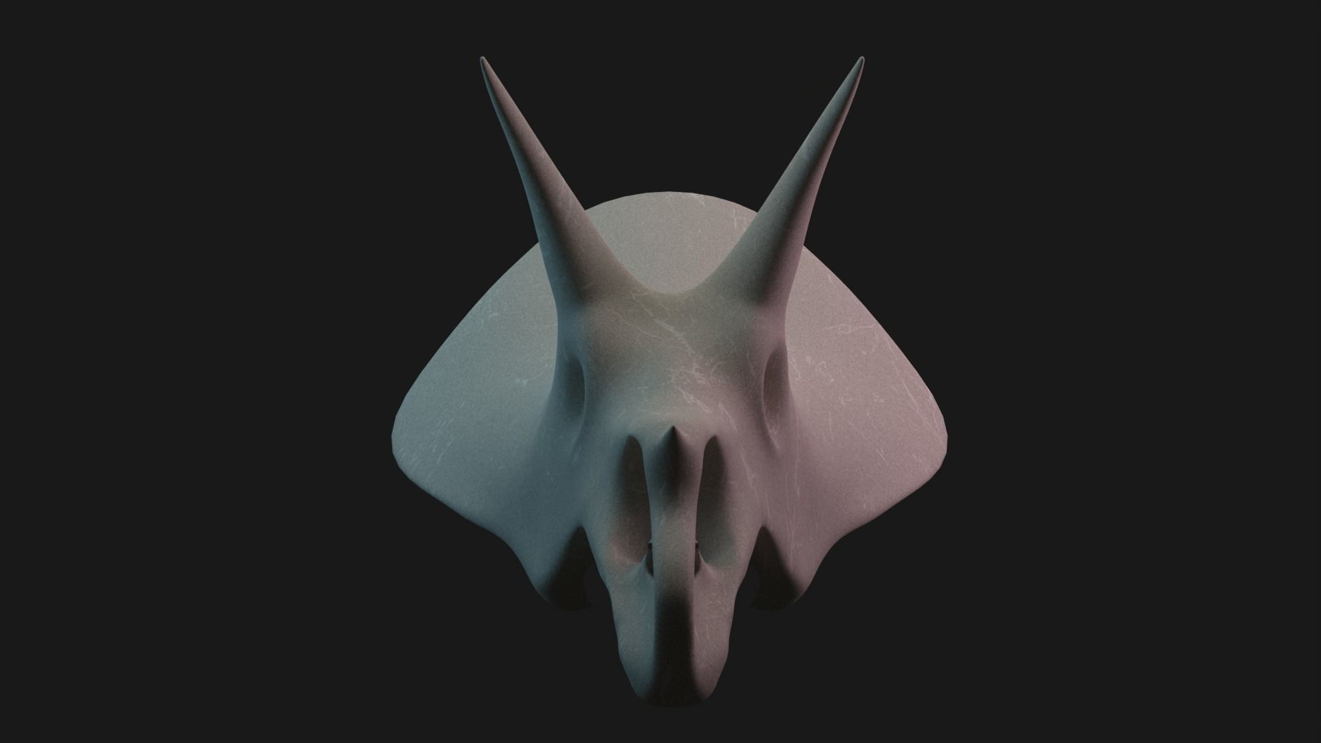 Triceratops skull 3D model_1