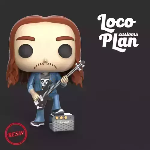 Cliff Burton Custom Funko 3D print model