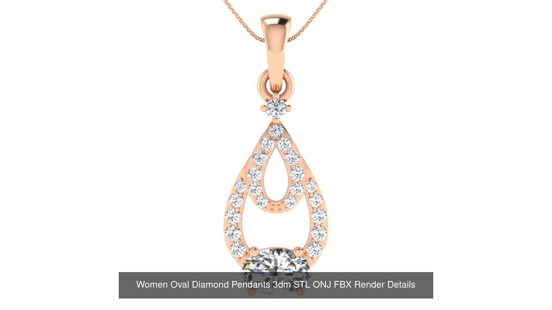 35 Women Oval Stone Pendants Collection _35