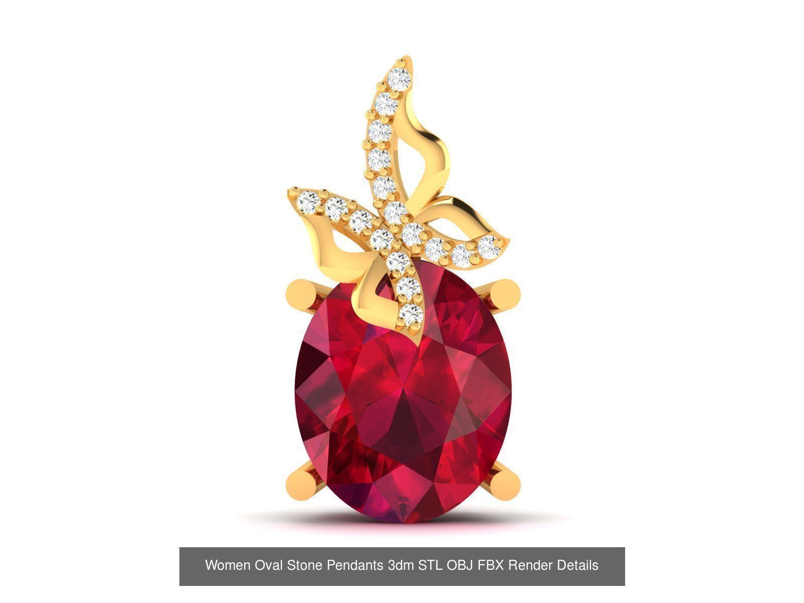 35 Women Oval Stone Pendants Collection _12