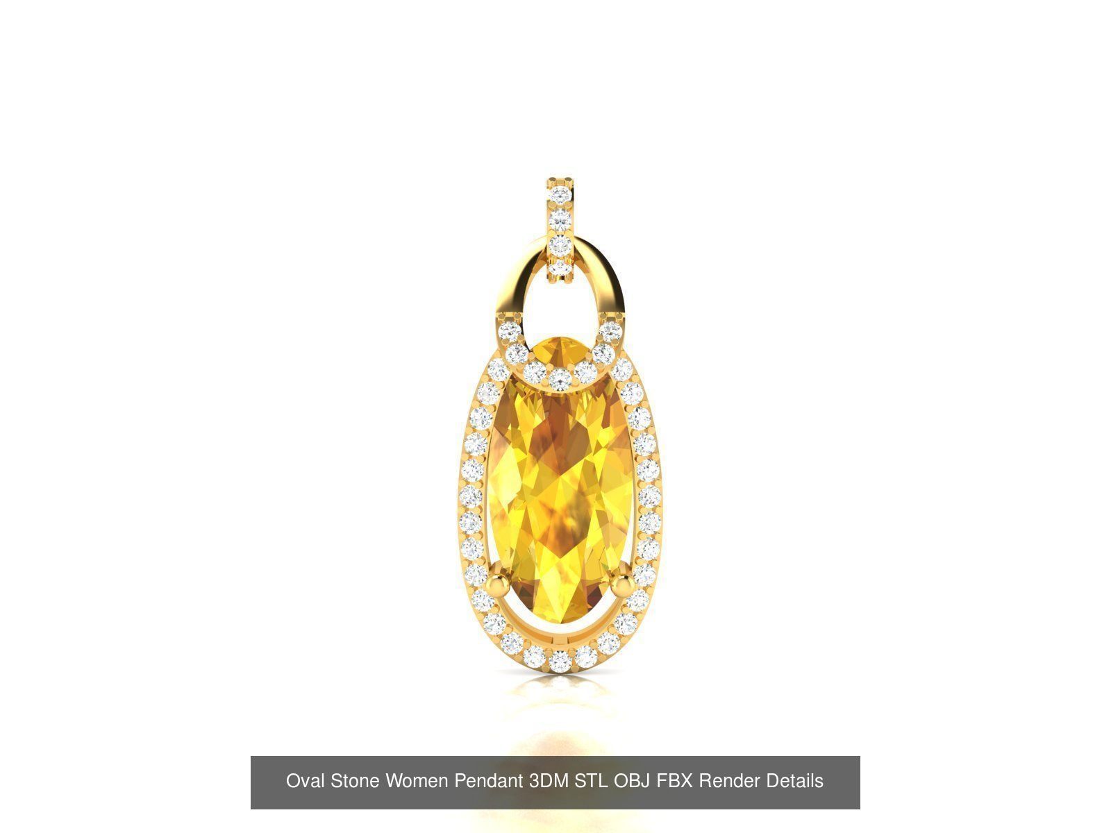 35 Women Oval Stone Pendants Collection _25