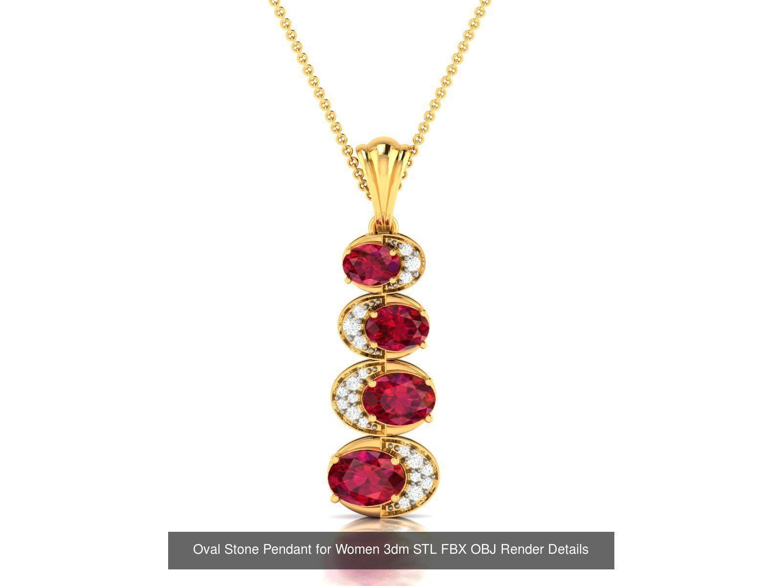 35 Women Oval Stone Pendants Collection _10