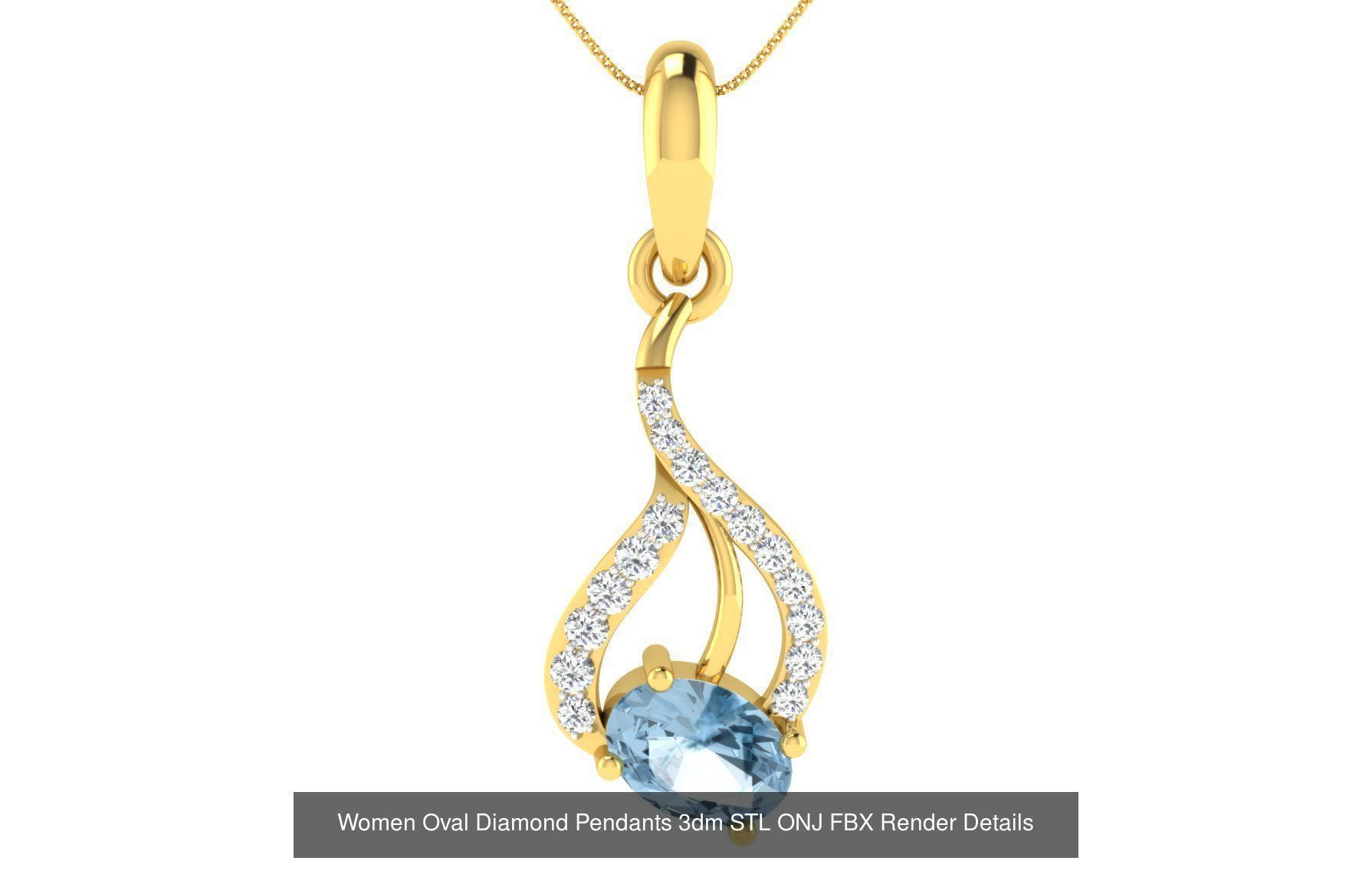 35 Women Oval Stone Pendants Collection _37