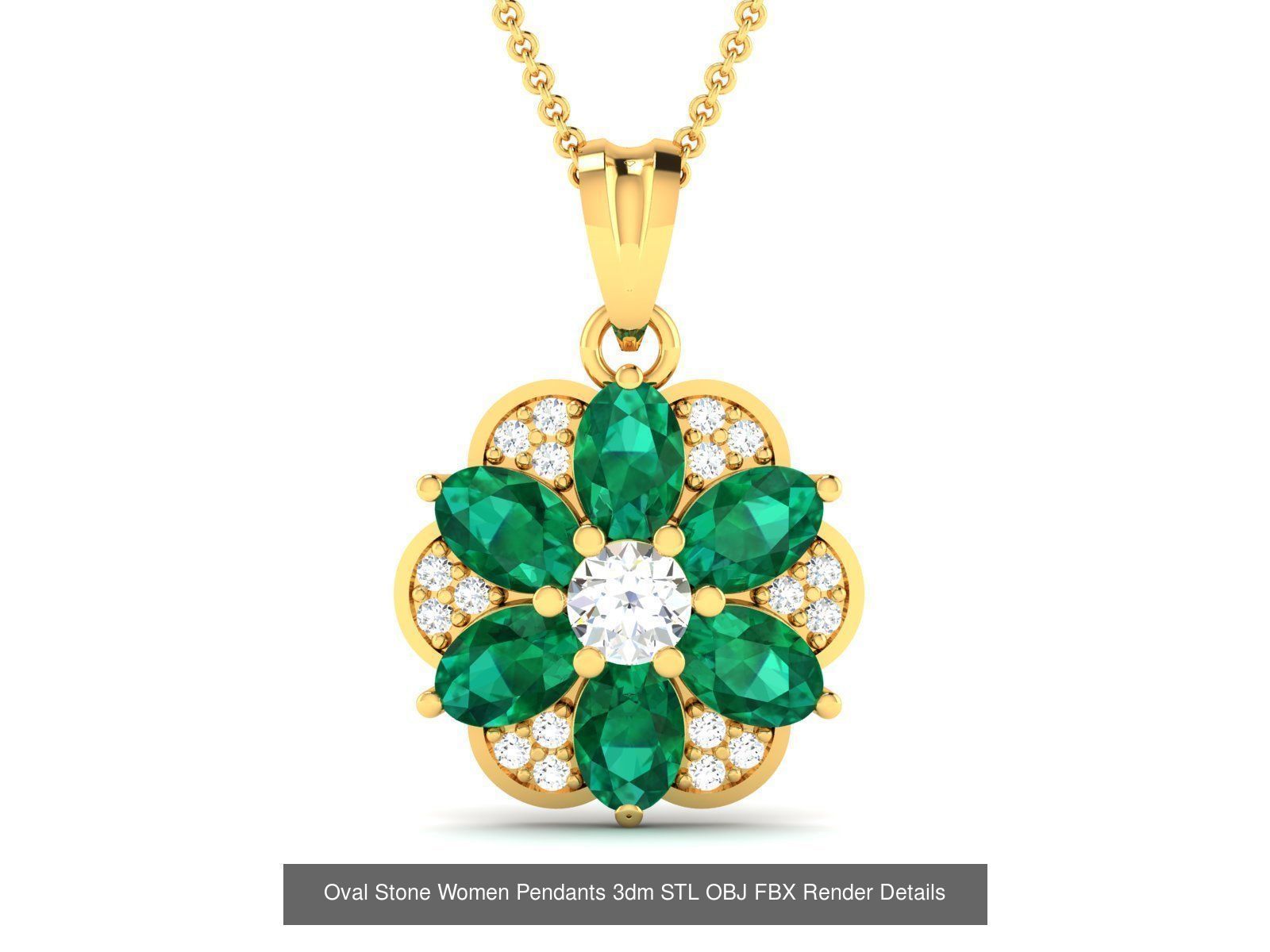 35 Women Oval Stone Pendants Collection _16