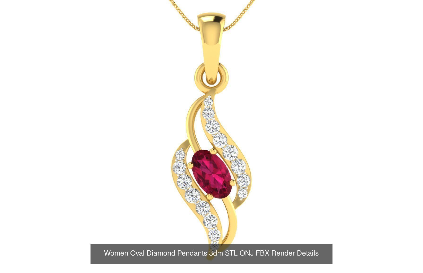 35 Women Oval Stone Pendants Collection _36