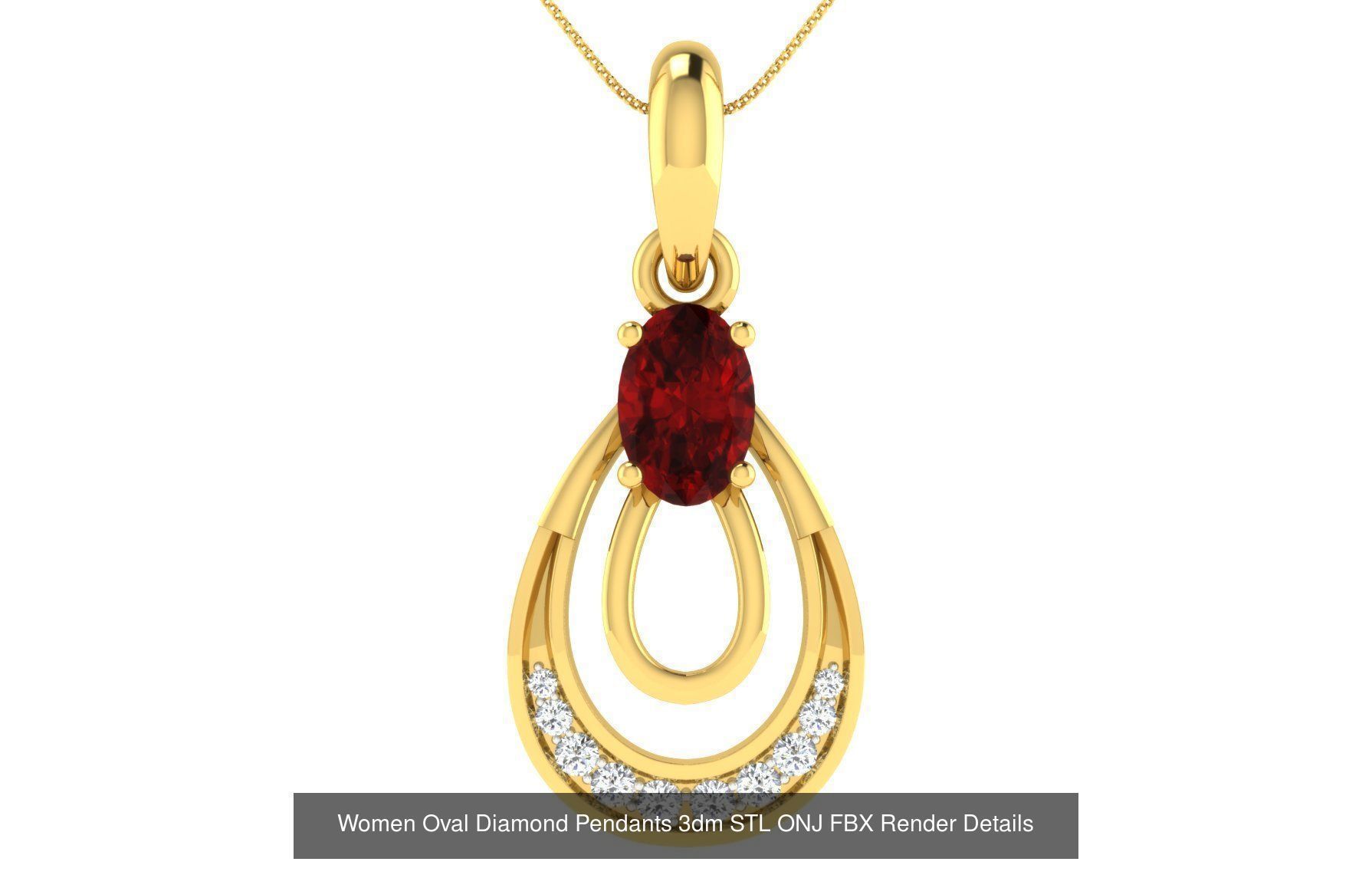 35 Women Oval Stone Pendants Collection _33