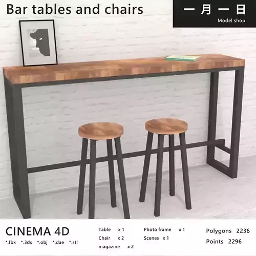 Bar tables and chairs