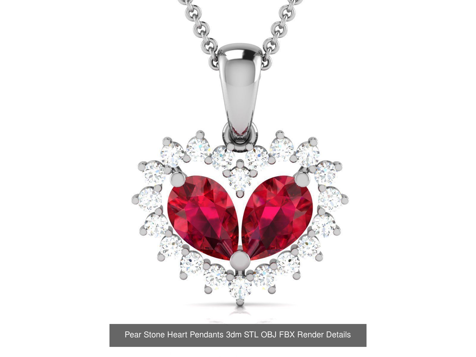 40 Women Pear Stone Pendants Collection _25