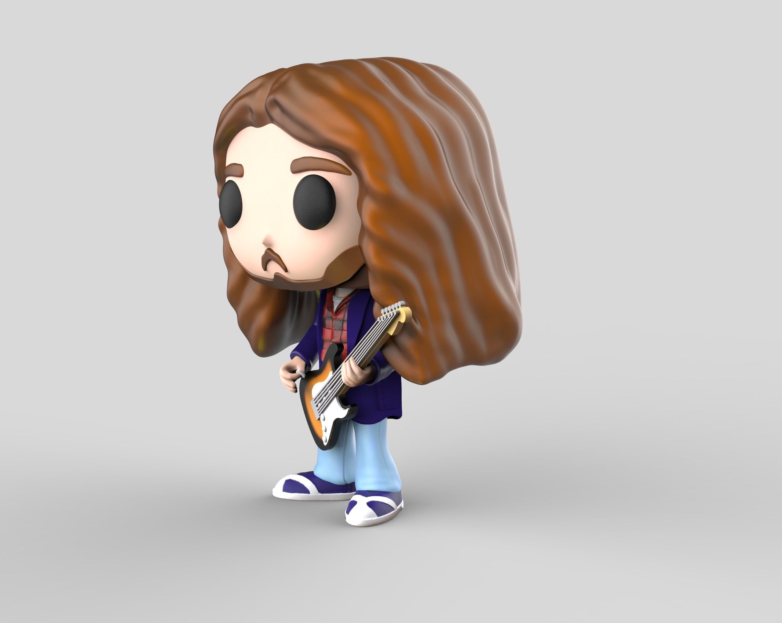 John Frusciante Custom Funko 3D print model_1