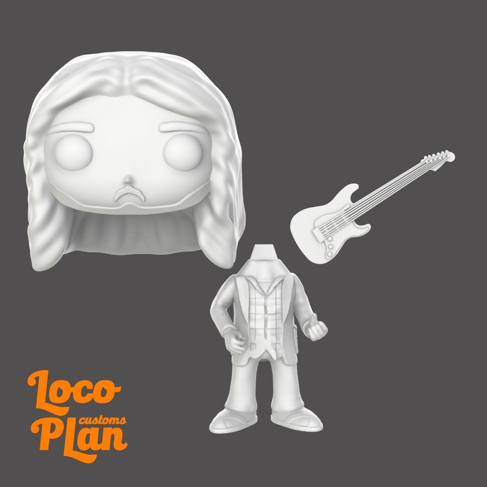 John Frusciante Custom Funko 3D print model_5