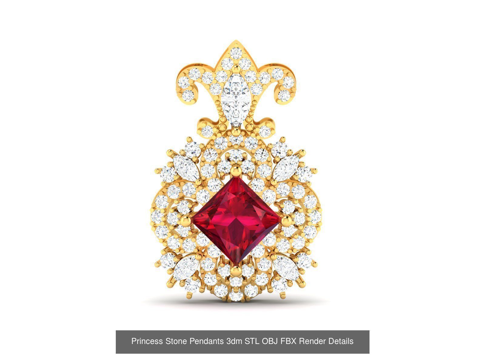 17 Women Princess Stone Pendants Collection _9