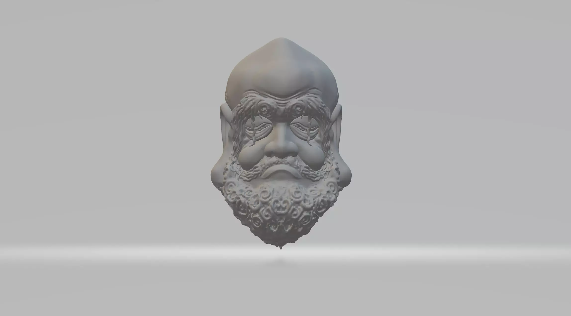 Buddha Dharma Head 3D print model