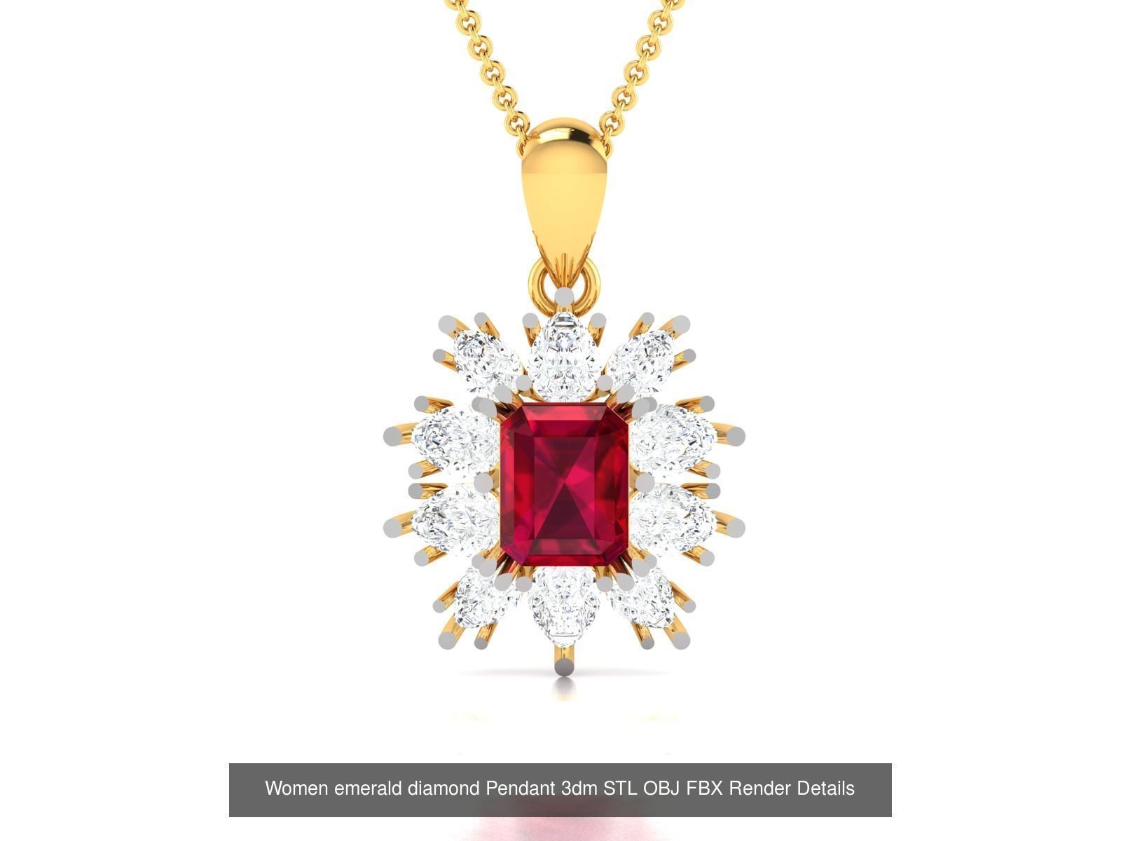 12 Women Emerald Stone Pendants Collection _5