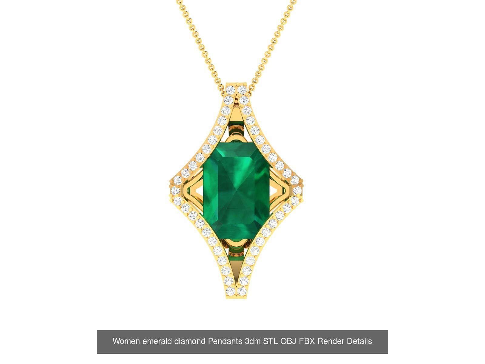 12 Women Emerald Stone Pendants Collection _3