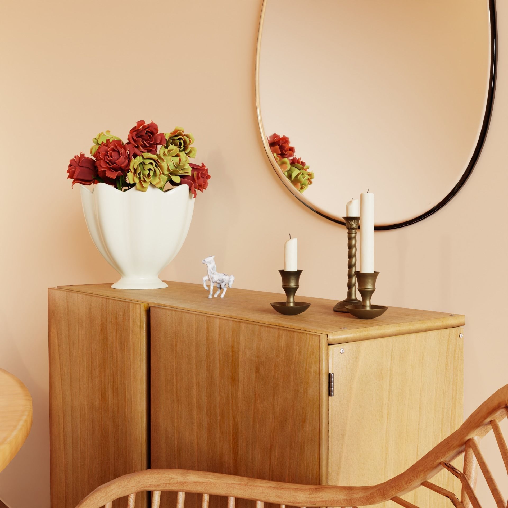 Dining Room Table Set - Cozy Mornings 3D model_5