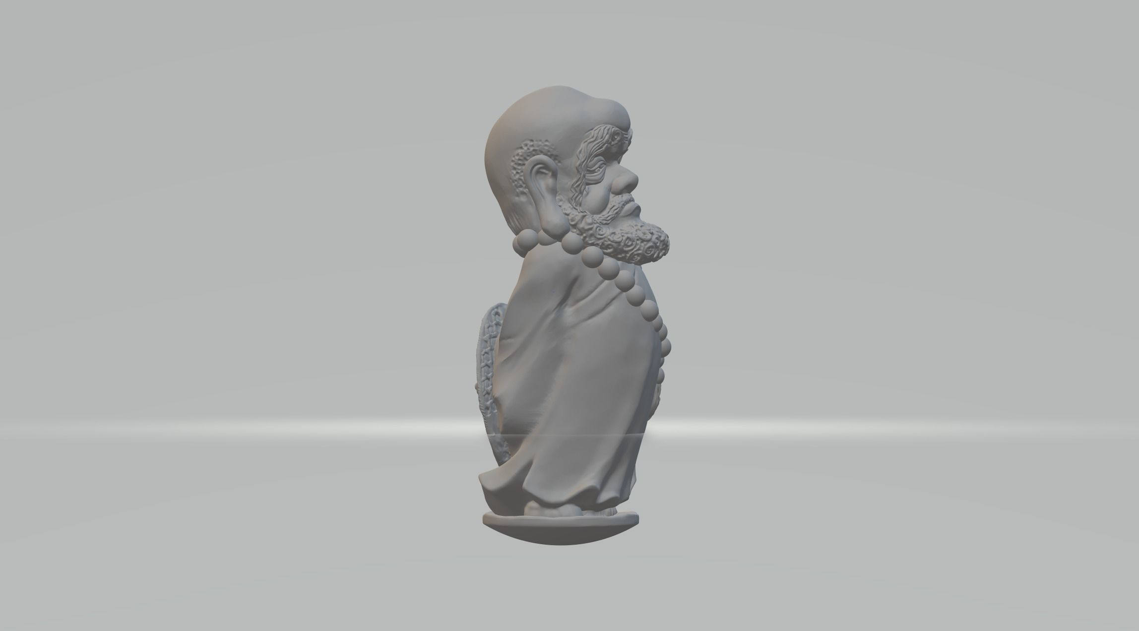 Bodhidharma Chibi 3D print model_3