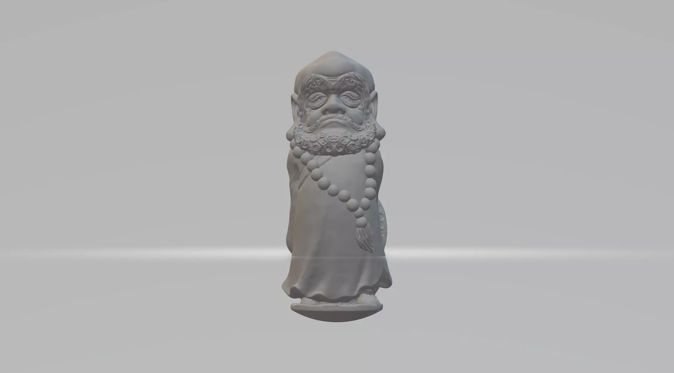 Bodhidharma Chibi 3D print model_0