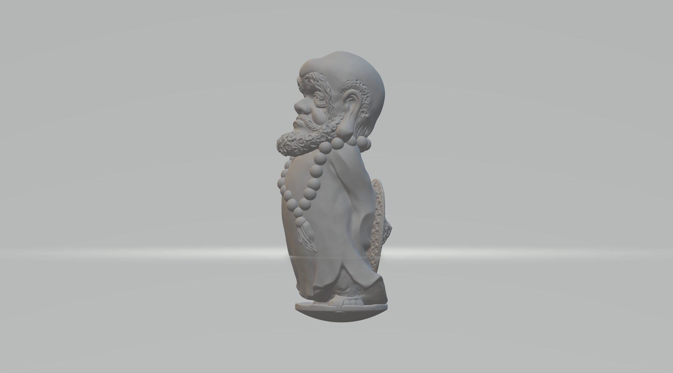 Bodhidharma Chibi 3D print model_1