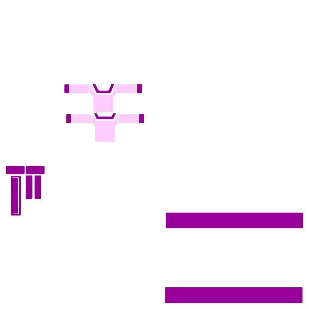 Purple Hmong dress for female 3D model_4