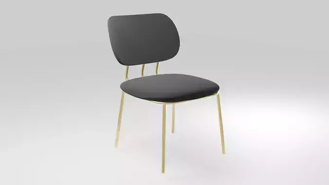Black-gold chair