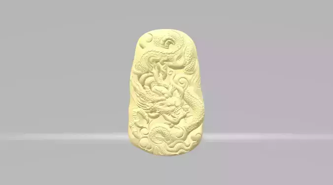 Double-Sided Dragon Pendant