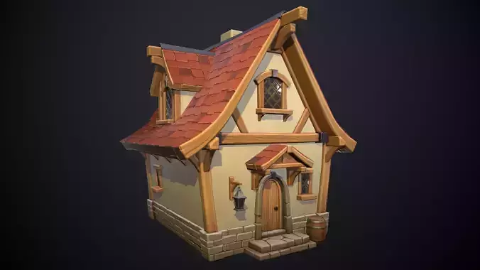  Stylized medieval house 