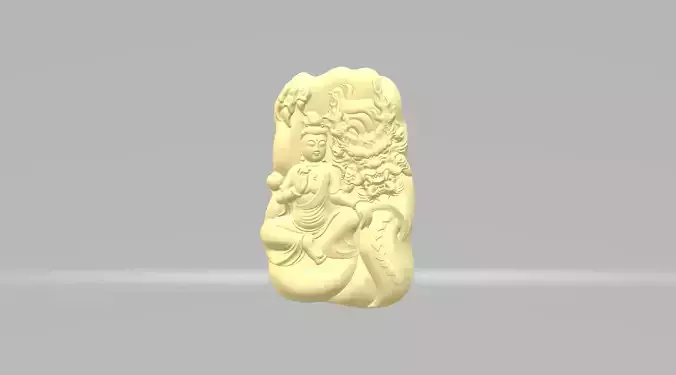 Guanyin Dragon Pendant 
