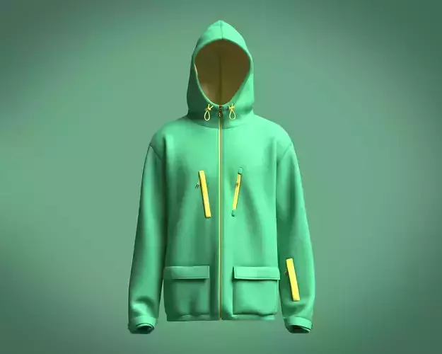 Mens Zip and Pocket-Ski Jacket