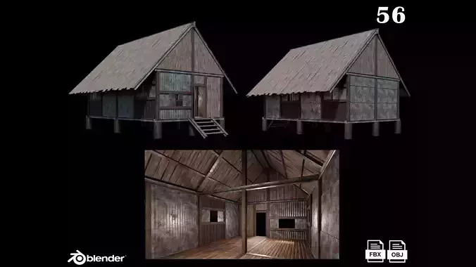 Medieval Houses 56- 4K Textures Game Ready