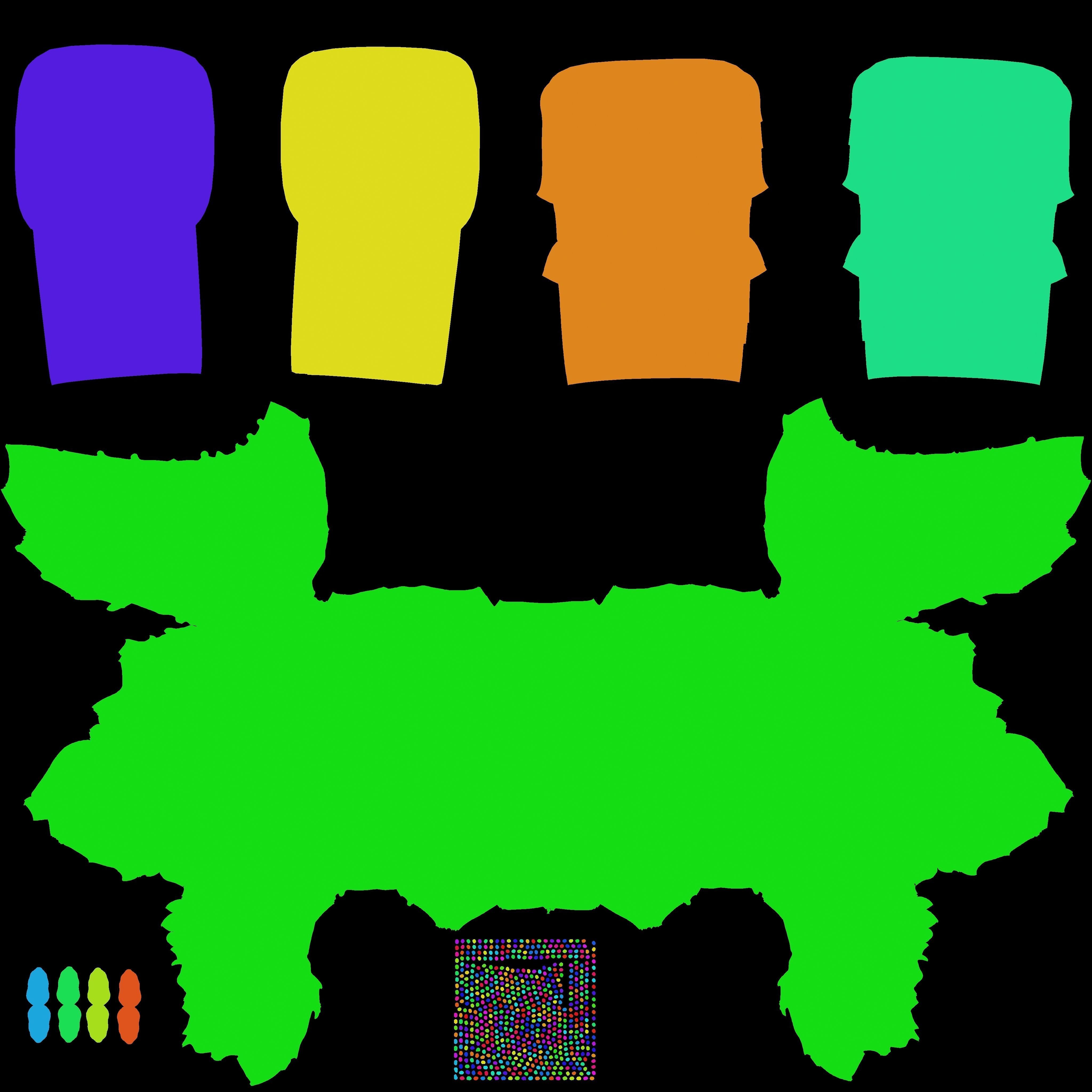 Blue capitone basic sofa 3D model_8