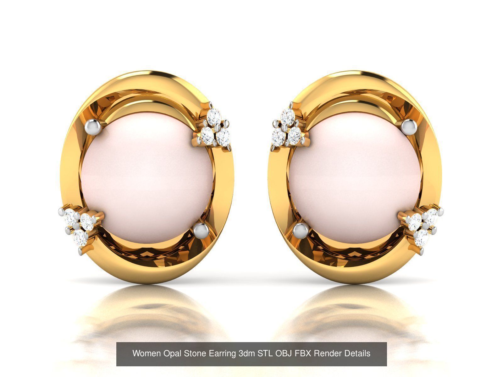 50 Women Opal Stone Earrings Collection _50