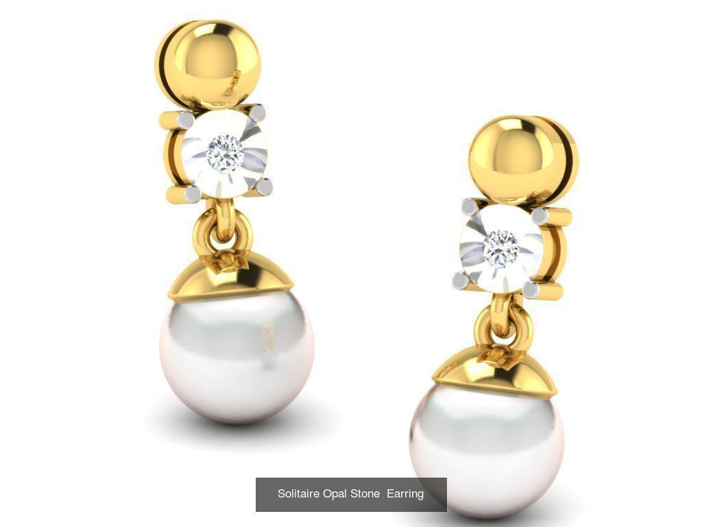 50 Women Opal Stone Earrings Collection _15