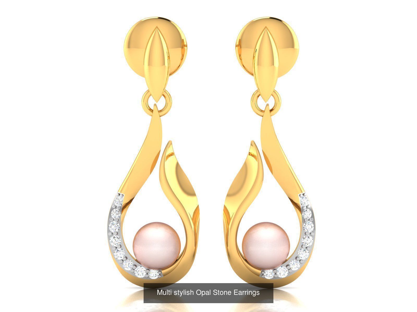 50 Women Opal Stone Earrings Collection _43