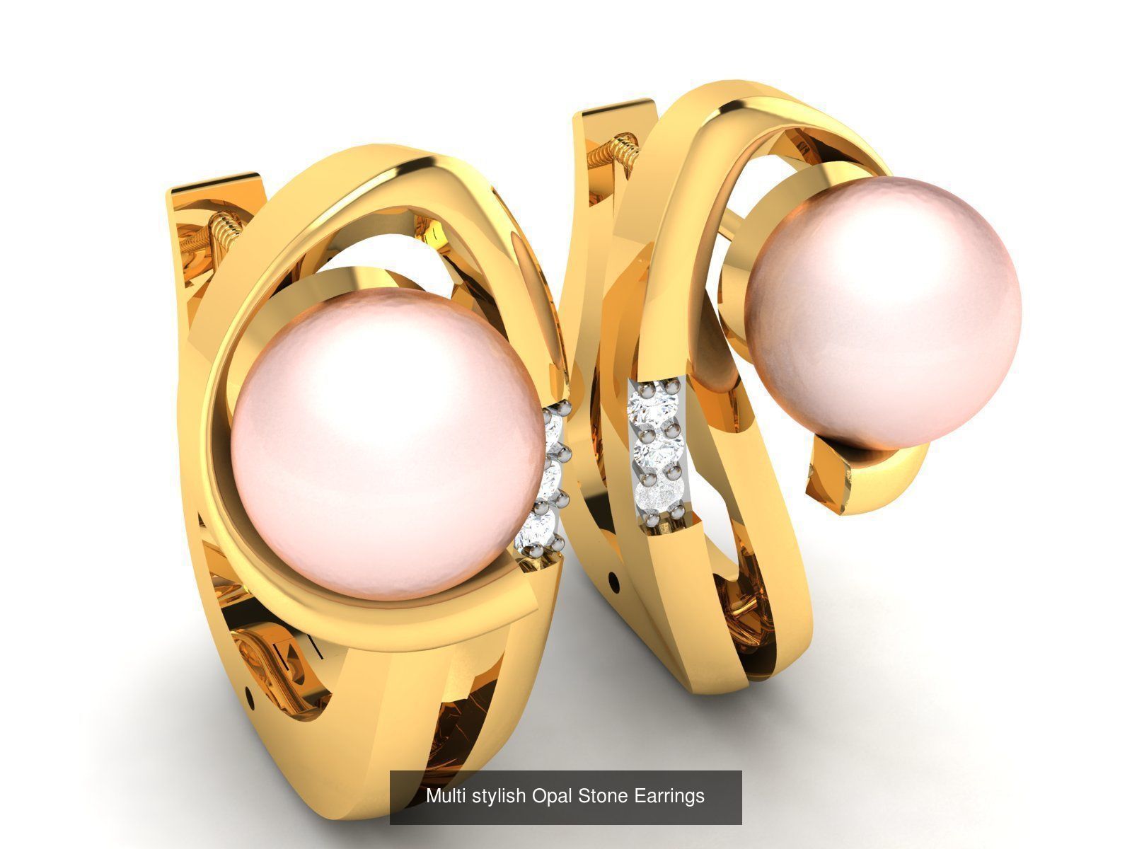 50 Women Opal Stone Earrings Collection _42