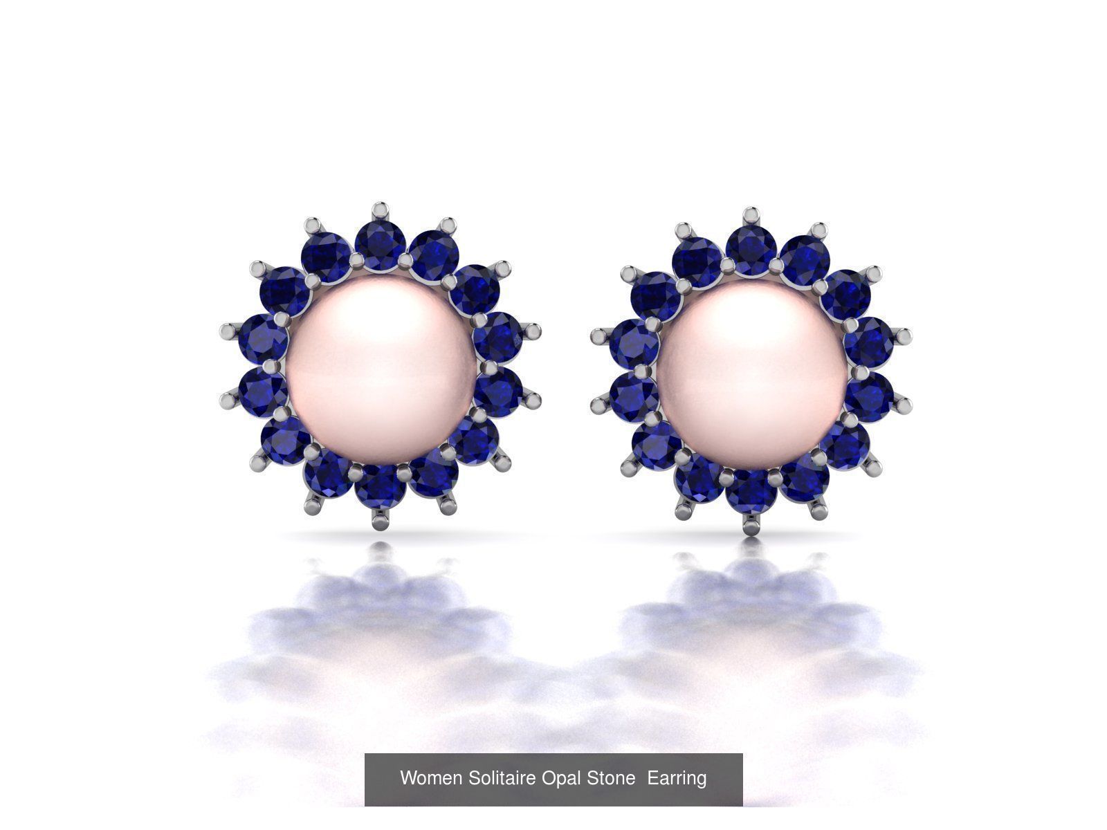 50 Women Opal Stone Earrings Collection _16