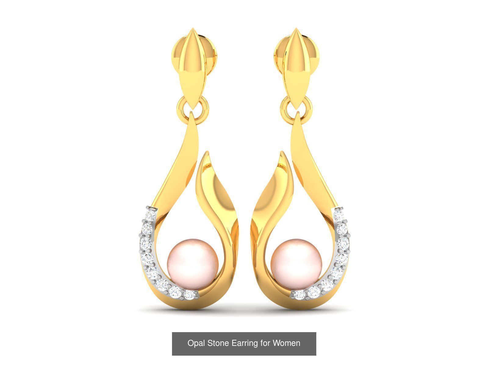 50 Women Opal Stone Earrings Collection _28