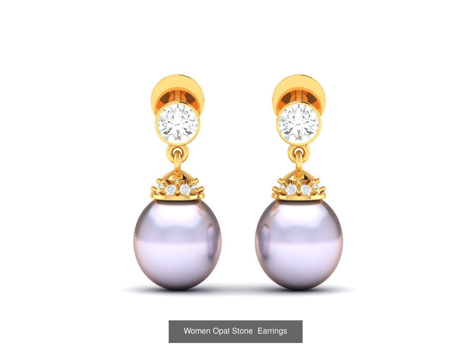 50 Women Opal Stone Earrings Collection _17