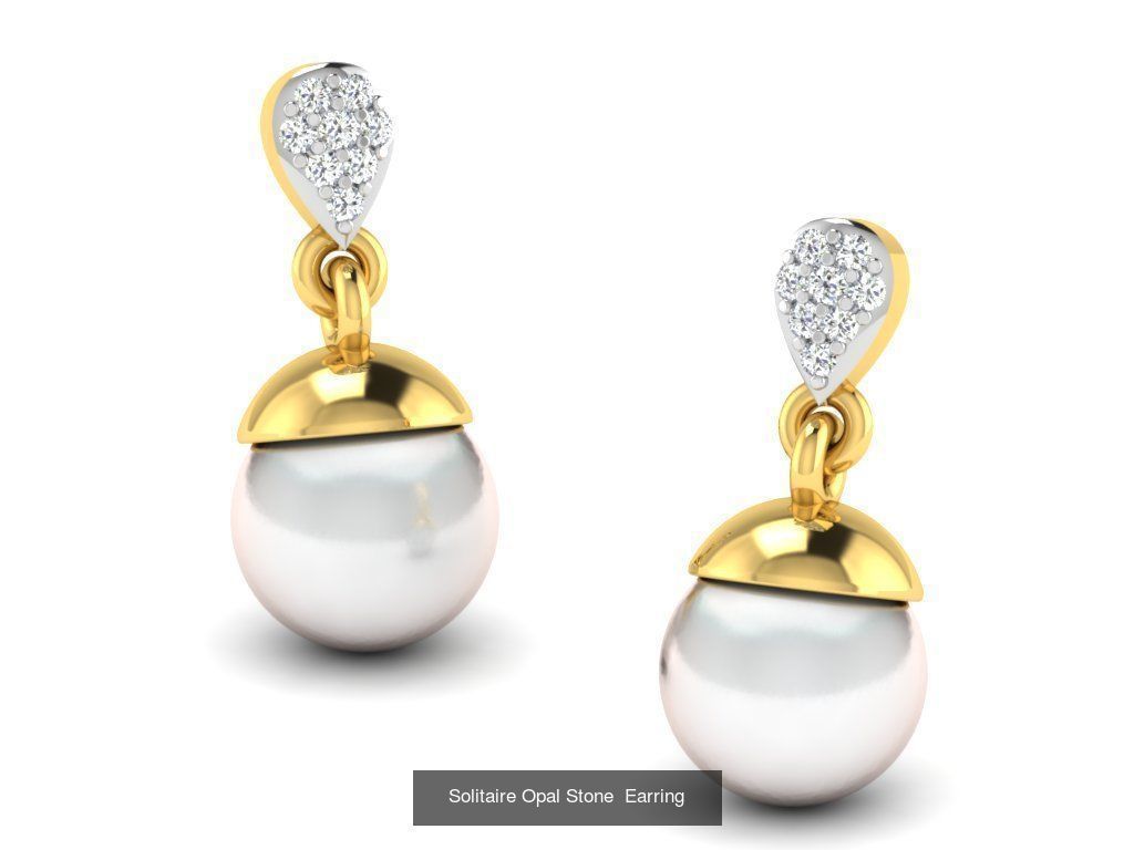 50 Women Opal Stone Earrings Collection _12