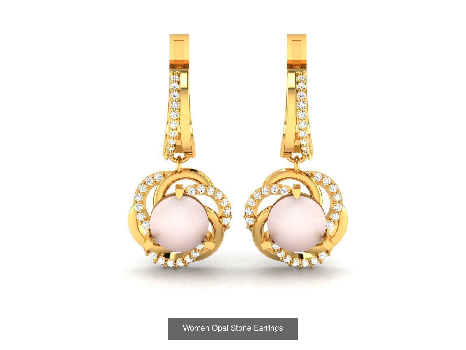 50 Women Opal Stone Earrings Collection _23