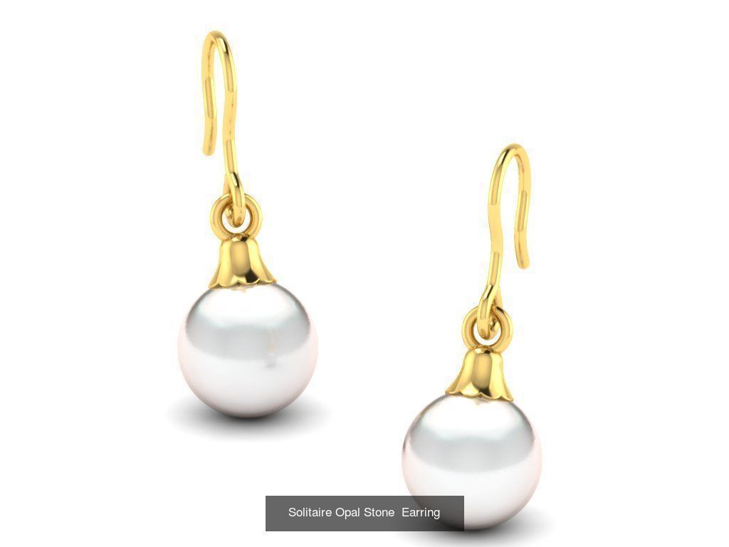 50 Women Opal Stone Earrings Collection _11