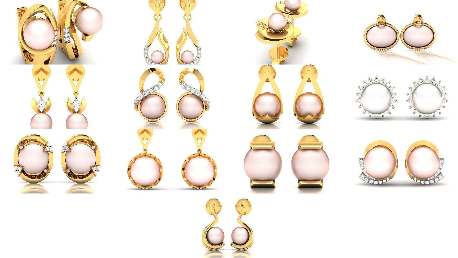 50 Women Opal Stone Earrings Collection _5