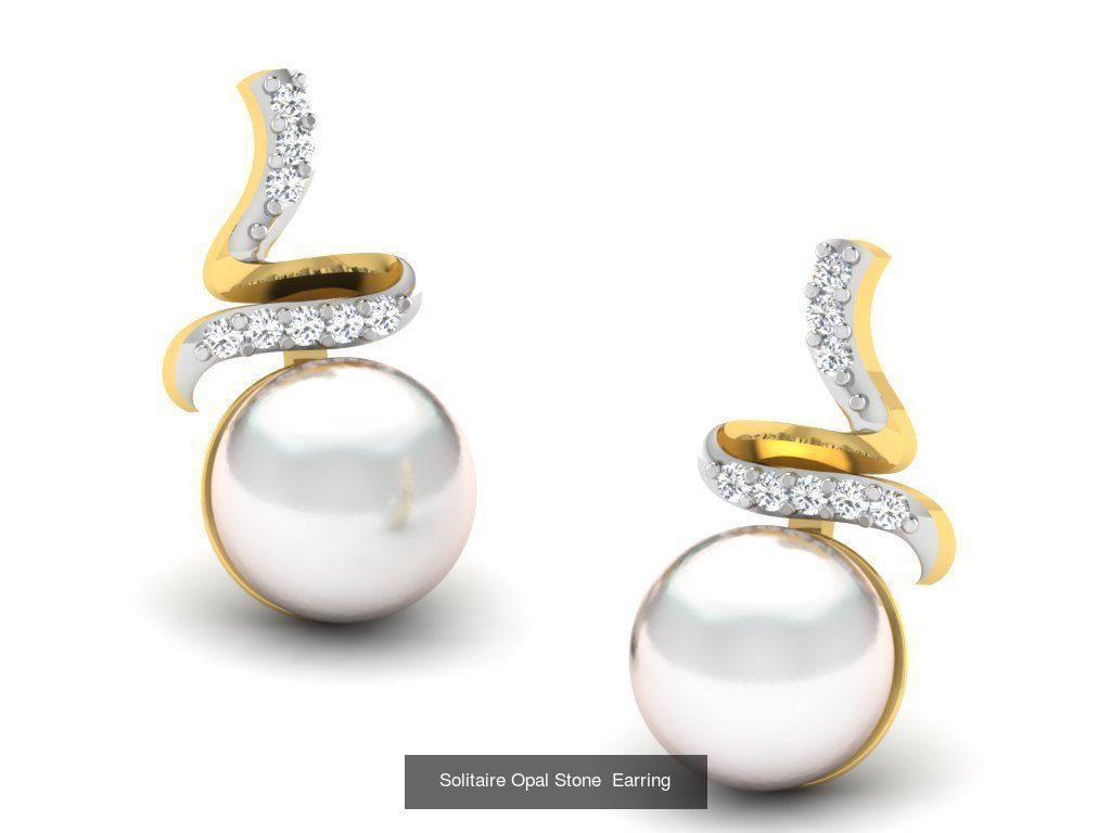 50 Women Opal Stone Earrings Collection _14