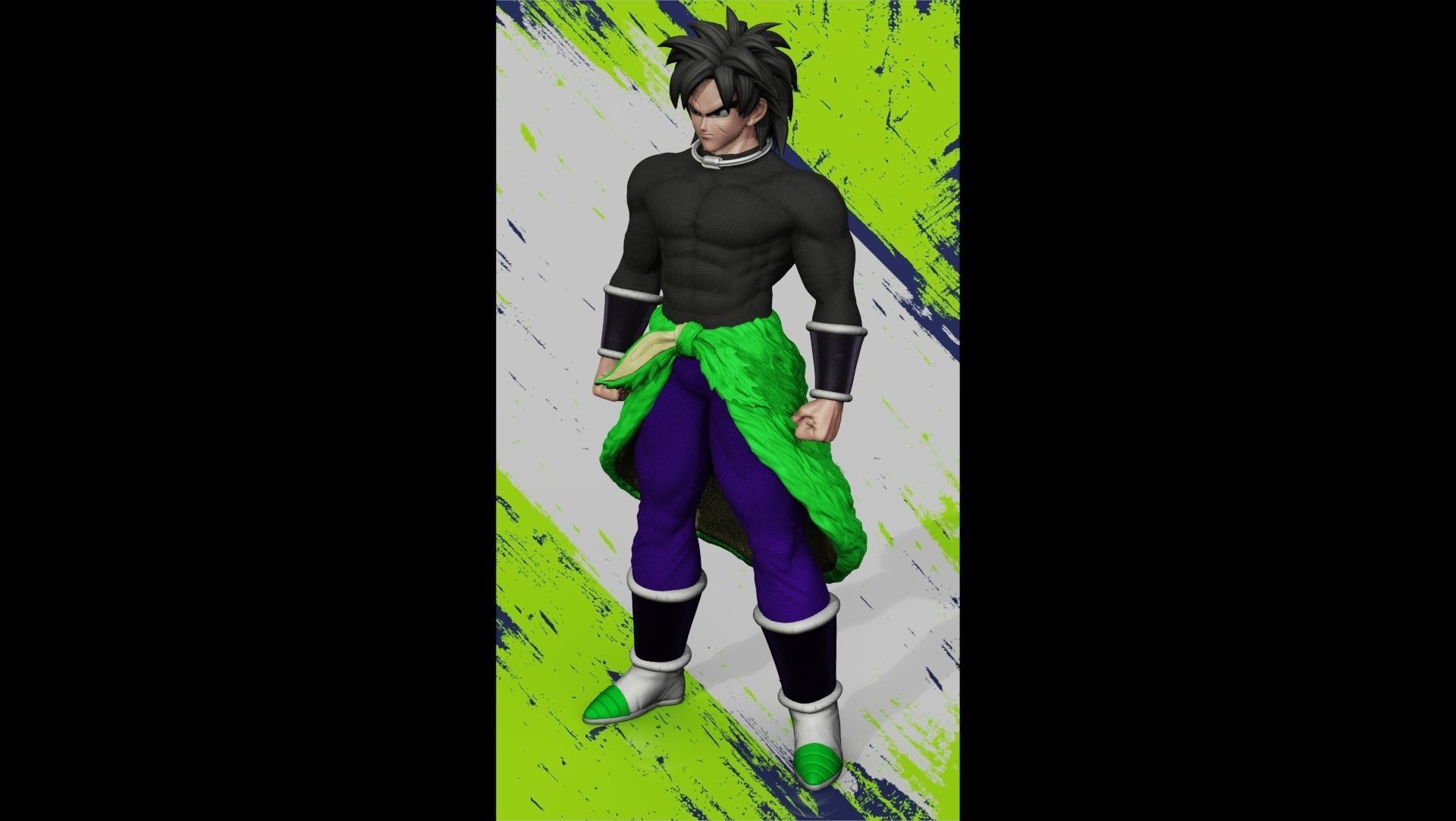 Broly DG super 3D print model_1