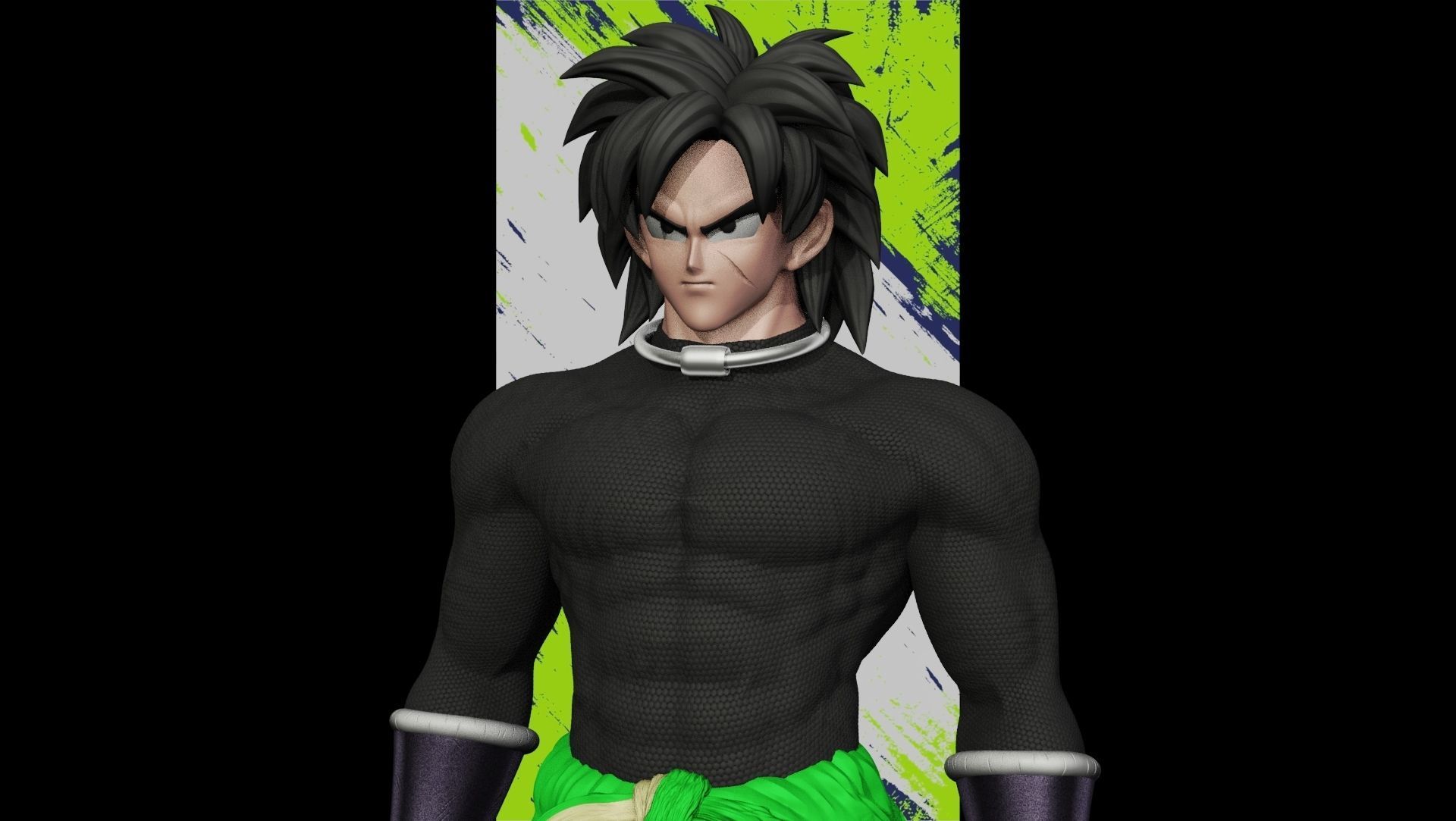 Broly DG super 3D print model_3