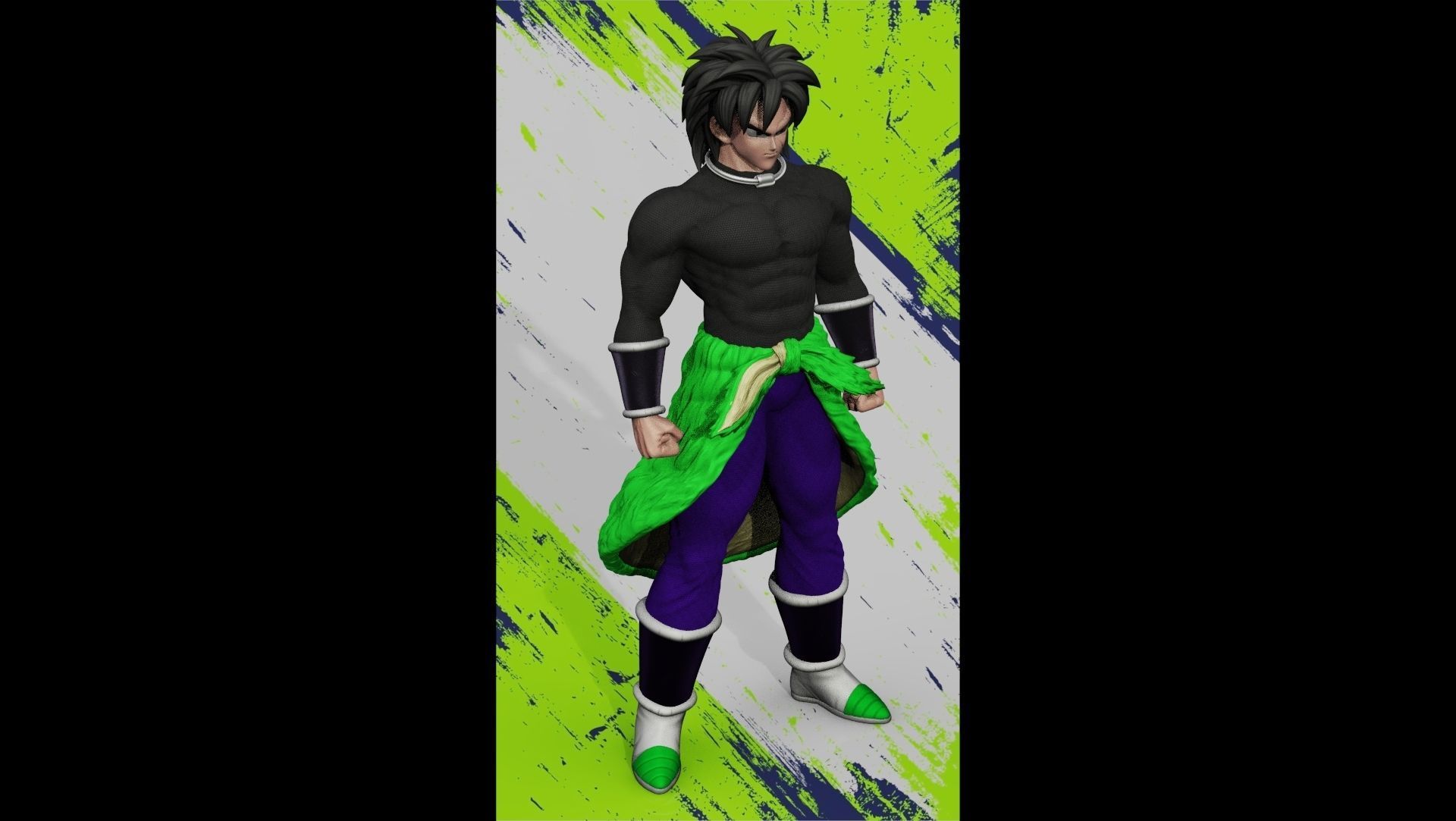 Broly DG super 3D print model_2